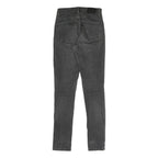 LEVI'S Womens Slim Black Denim Jeans W25 L30 Cotton Blend Zip Classic Skinny Fit