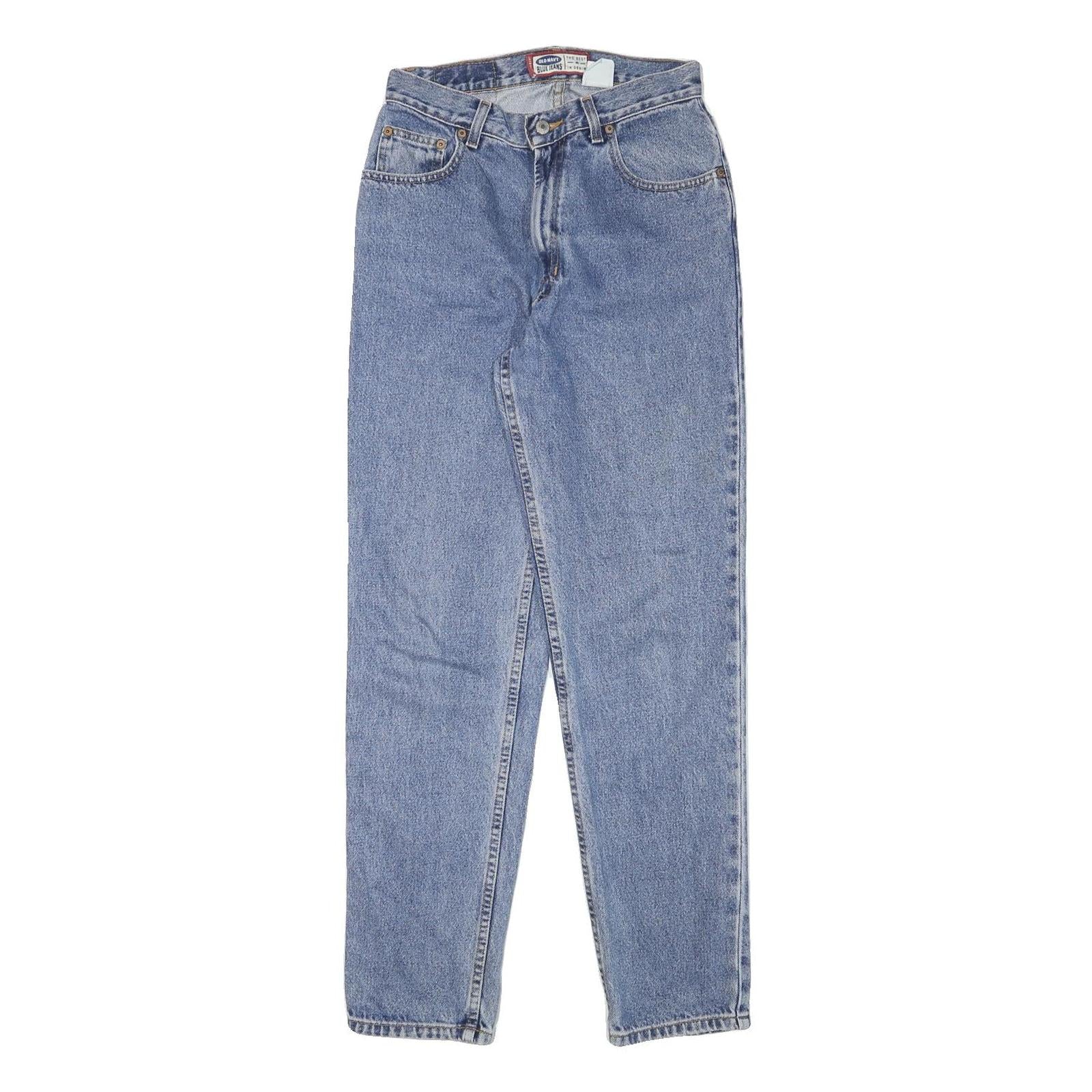 OLD NAVY Womens Blue Relaxed Straight Denim Medium W26 L29 Jeans Zip