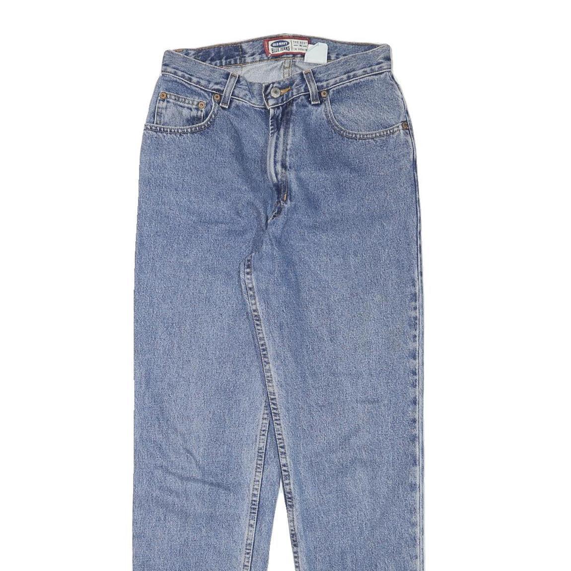 OLD NAVY Womens Blue Relaxed Straight Denim Medium W26 L29 Jeans Zip
