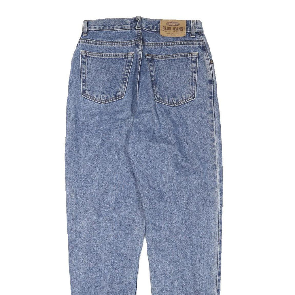 OLD NAVY Womens Blue Relaxed Straight Denim Medium W26 L29 Jeans Zip