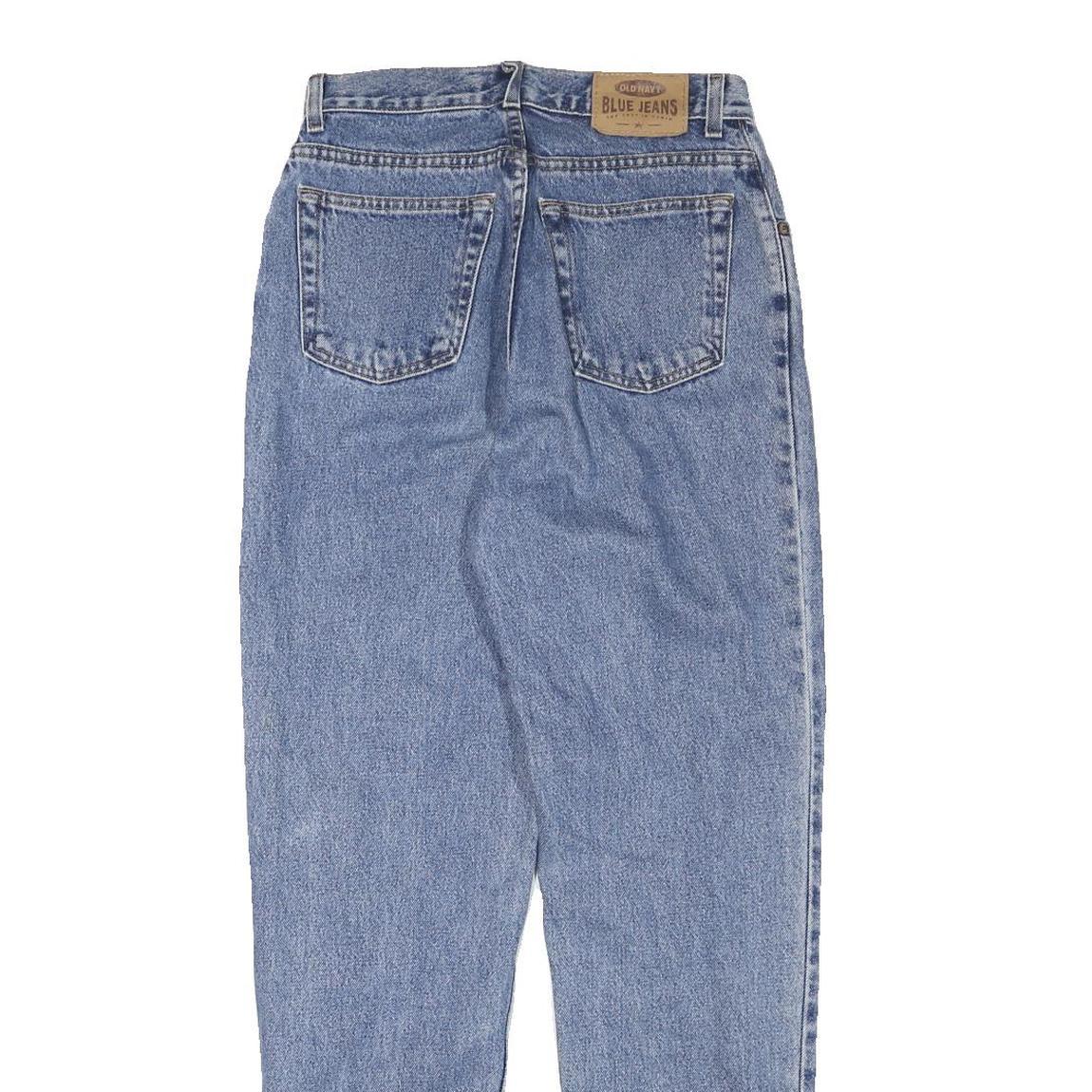 OLD NAVY Womens Blue Relaxed Straight Denim Medium W26 L29 Jeans Zip