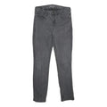CALVIN KLEIN JEANS Womens Slim Black Denim Dark Zip W30 L30 Stylish Casual