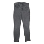 CALVIN KLEIN JEANS Womens Slim Black Denim Dark Zip W30 L30 Stylish Casual
