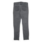 CALVIN KLEIN JEANS Womens Slim Black Denim Dark Zip W30 L30 Stylish Casual