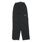 DICKIES Womens Black Relaxed Cargo Trousers W22 L28 Casual Cotton Blend Zip
