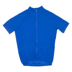 Cycling Mens Jersey Blue 1/2 Zip M