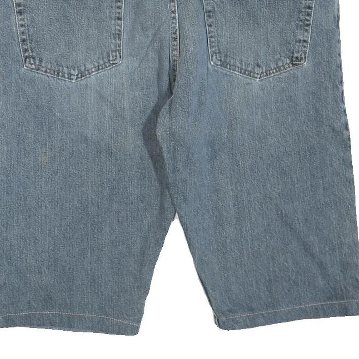 WRANGLER Mens Denim Blue Casual Shorts L W36 Cotton Blend Relaxed Fit