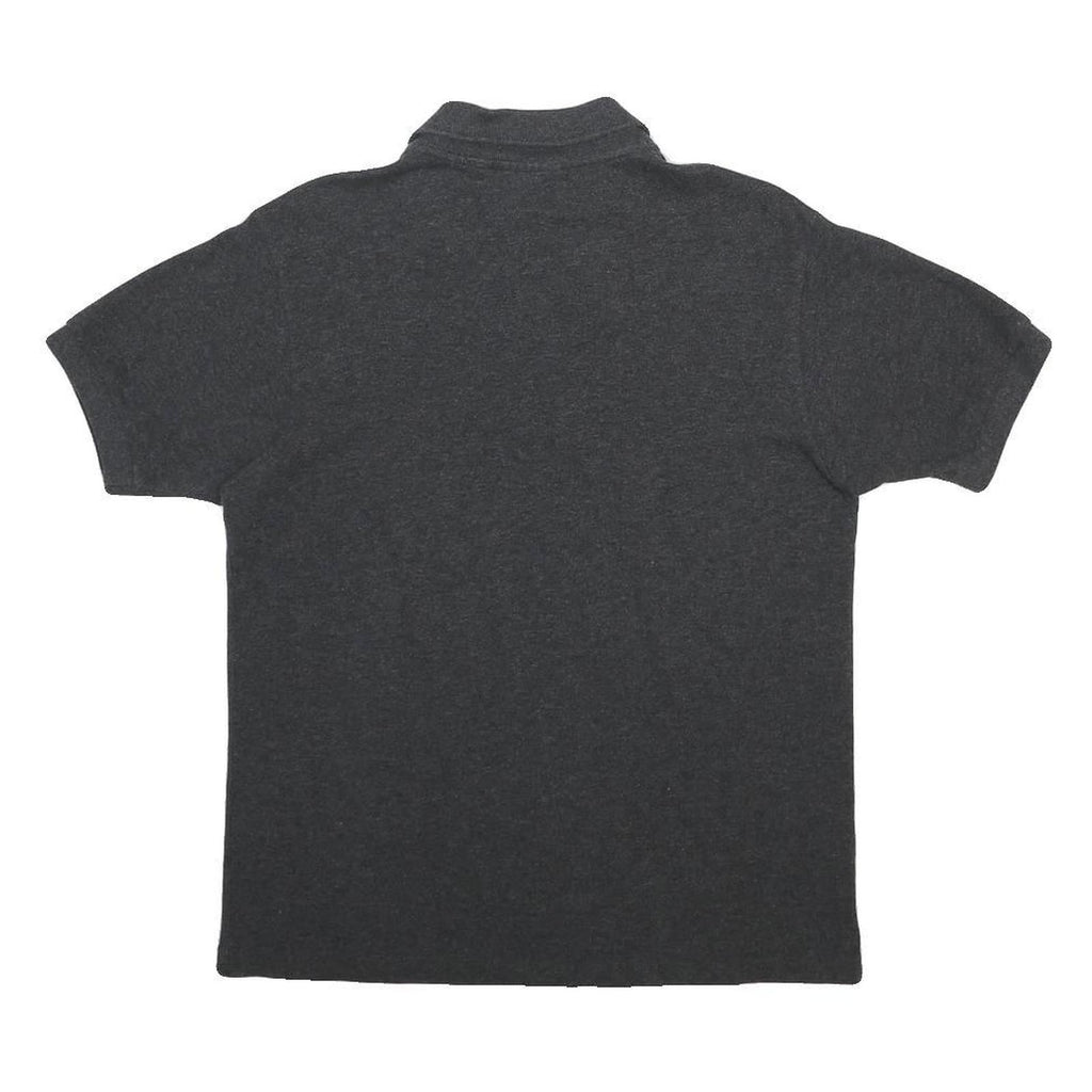 LACOSTE Mens Black Short Sleeve Plain Polo Shirt S Classic Cotton Blend
