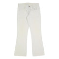 LEVI'S 518 Womens White Regular Bootcut Denim Jeans W29 L30 Cotton Blend Zip