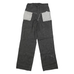 Mens Regular Fit Cotton Blend Denim Black Jeans W28 L33 Zip Closure