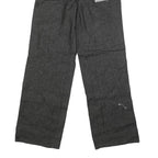 Mens Regular Fit Cotton Blend Denim Black Jeans W28 L33 Zip Closure