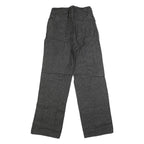 Mens Regular Fit Cotton Blend Denim Black Jeans W28 L33 Zip Closure