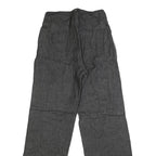 Mens Regular Fit Cotton Blend Denim Black Jeans W28 L33 Zip Closure