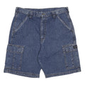 WRANGLER Mens Denim Blue Cargo Shorts M W32 Casual Cotton Summer Wear