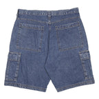 WRANGLER Mens Denim Blue Cargo Shorts M W32 Casual Cotton Summer Wear