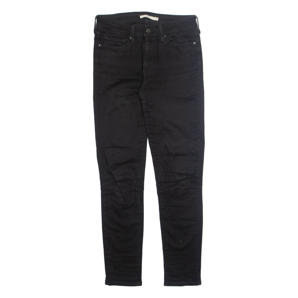 LEVI'S Womens Jeans Black Regular Skinny W27 L29