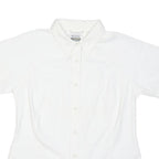COLUMBIA Womens White Plain Shirt S Breathable Lightweight Comfortable Summer