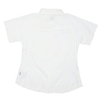 COLUMBIA Womens White Plain Shirt S Breathable Lightweight Comfortable Summer