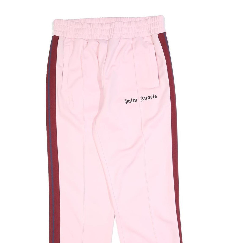PALM ANGELS Womens Joggers Pink & Burgundy XL W32 Performance Track Pants