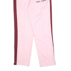 PALM ANGELS Womens Joggers Pink & Burgundy XL W32 Performance Track Pants