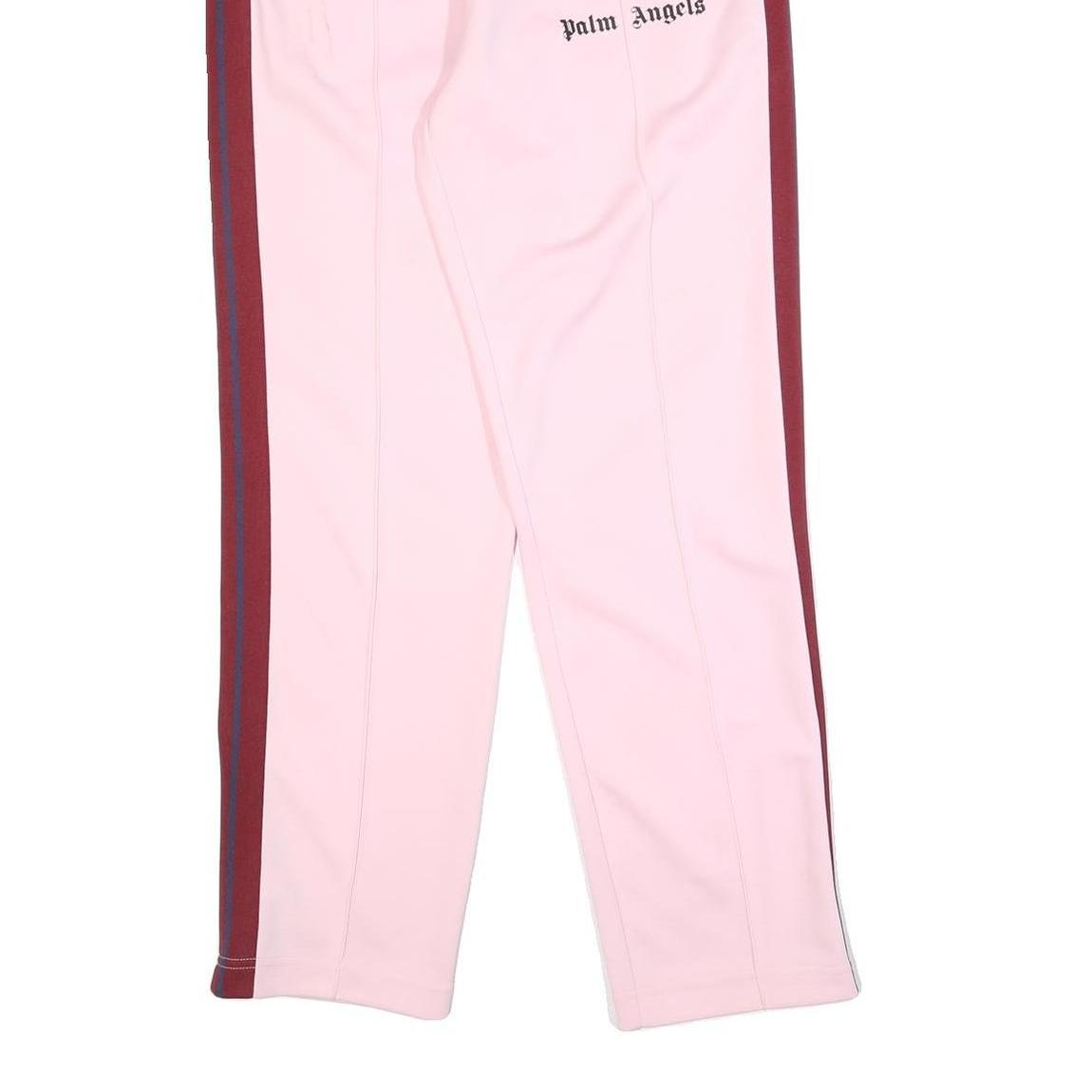 PALM ANGELS Womens Joggers Pink & Burgundy XL W32 Performance Track Pants