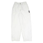 ETIREL Womens White Relaxed Regular Leg Trousers W27 L30 Casual Polyester Blend