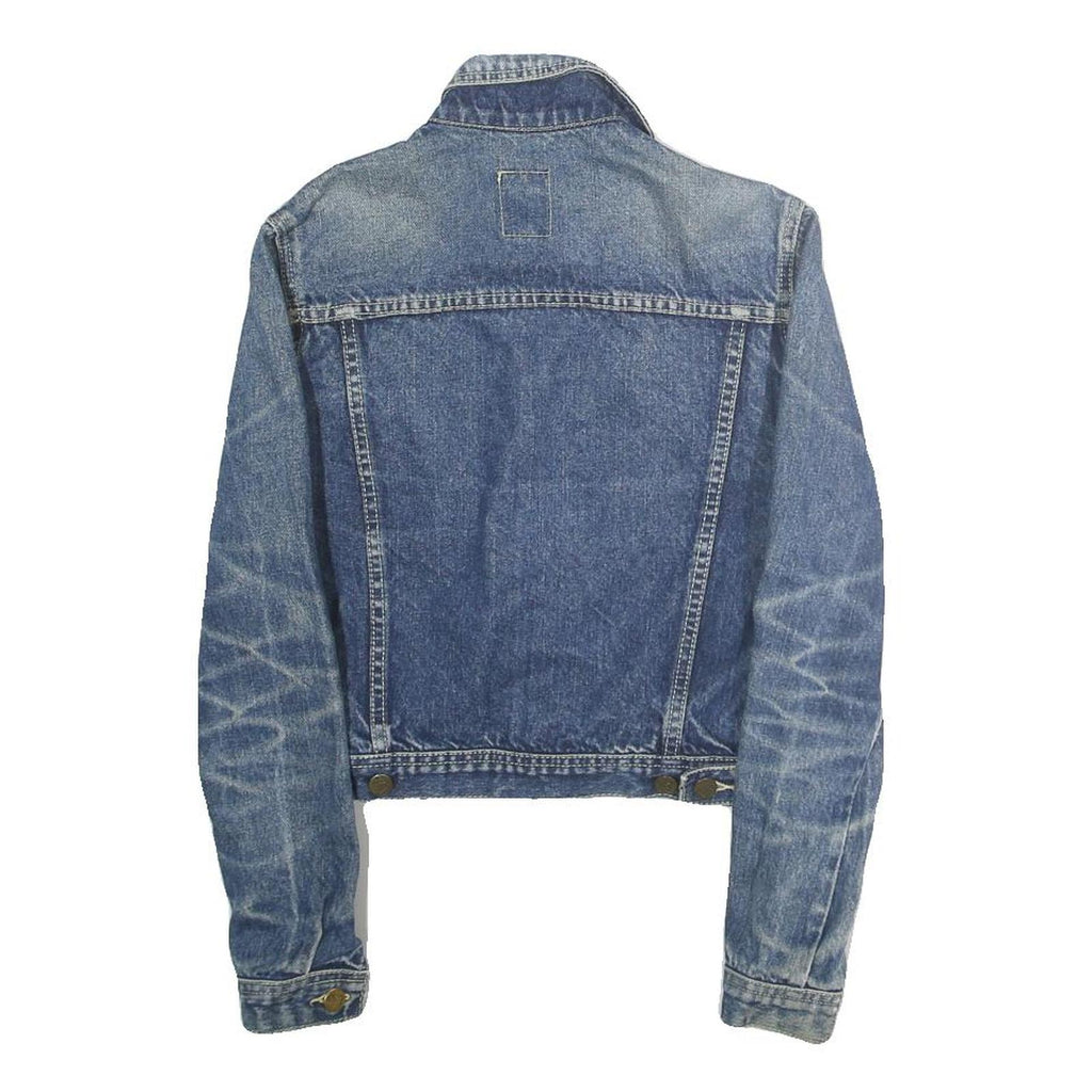 LOIS Mens Blue Denim Jacket S Cotton Button Classic Casual Wear