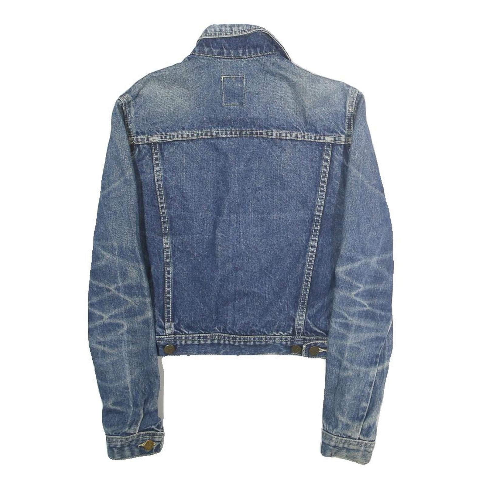 LOIS Mens Blue Denim Jacket S Cotton Button Classic Casual Wear