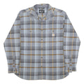 CARHARTT Mens Grey & Beige Check Shirt XL Rugged Flex Cotton Blend