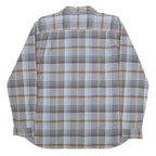 CARHARTT Mens Grey & Beige Check Shirt XL Rugged Flex Cotton Blend