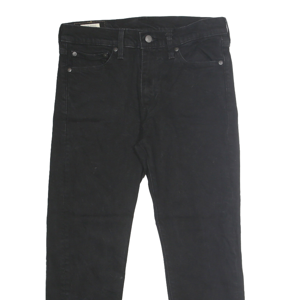 LEVI'S 510 BIG E Mens Jeans Black Regular Skinny Denim Raw W31 L25 Vintage