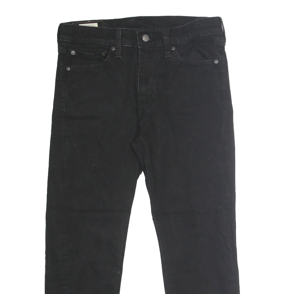 LEVI'S 510 BIG E Mens Jeans Black Regular Skinny Denim Raw W31 L25 Vintage