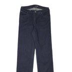 ARMANI JEANS Womens Dark Blue Regular Straight Denim W27 L32 Designer Zip Jeans