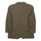 BURBERRY Mens Brown Wool Houndstooth Blazer Jacket S Classic Tailored Button