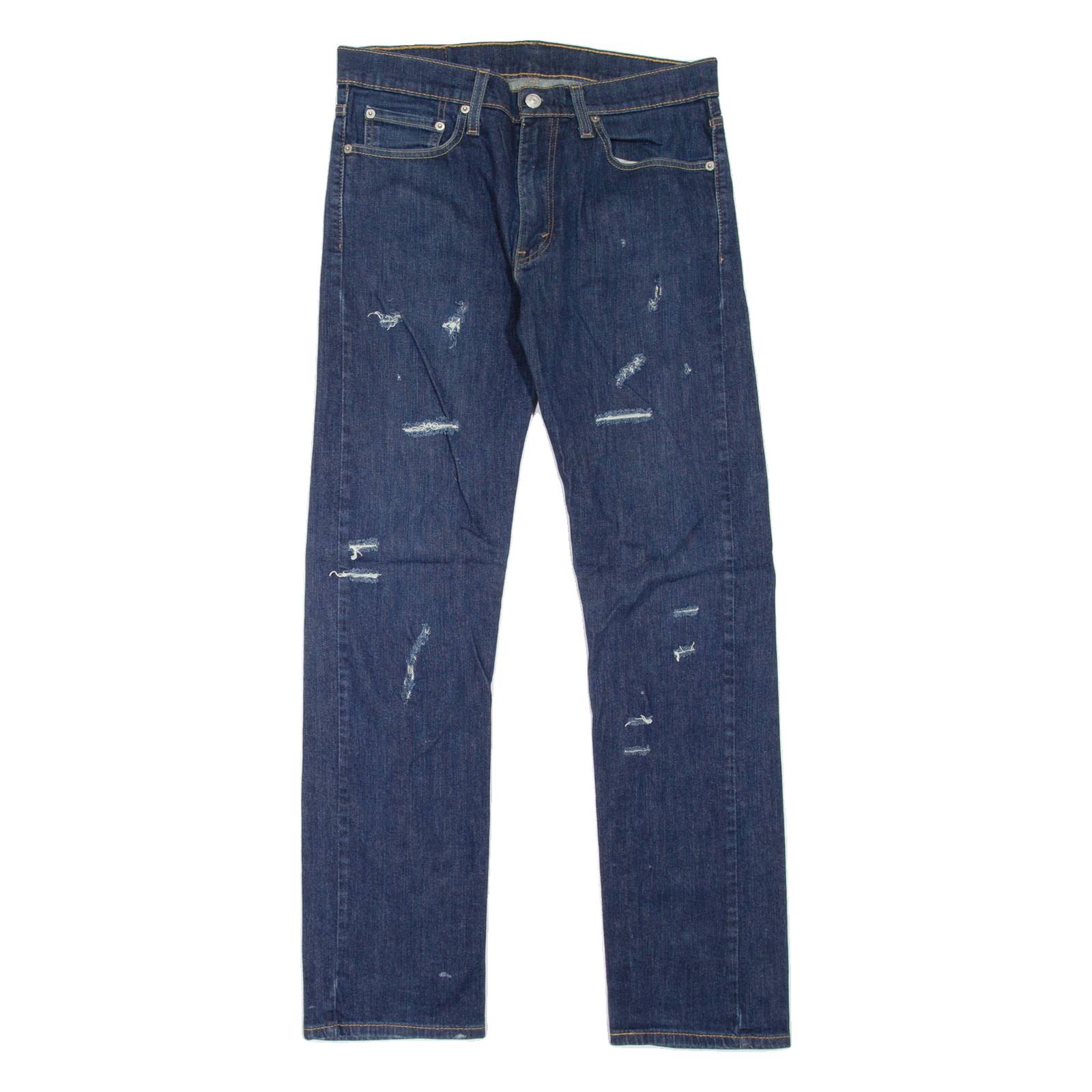 LEVI'S 511 Jeans Distressed Mens Blue Slim Straight W31 L32