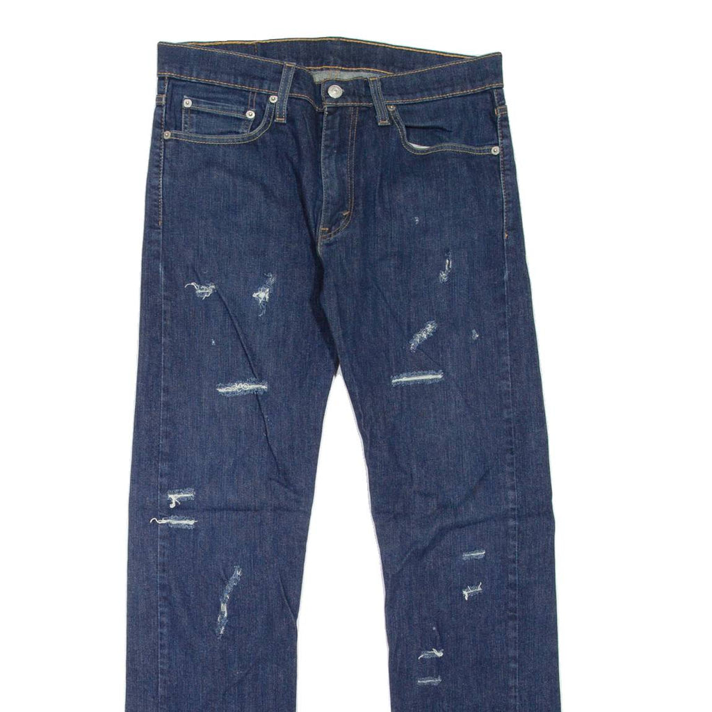 LEVI'S 511 Jeans Distressed Mens Blue Slim Straight W31 L32