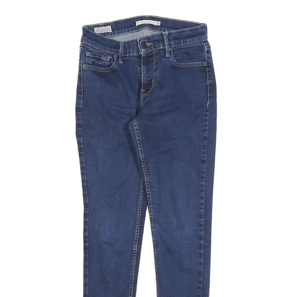 LEVI'S 710 Womens Jeans Blue Slim Skinny Denim Medium Wash W25 L28 Stretch