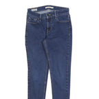 LEVI'S 710 Womens Jeans Blue Slim Skinny Denim Medium Wash W25 L28 Stretch