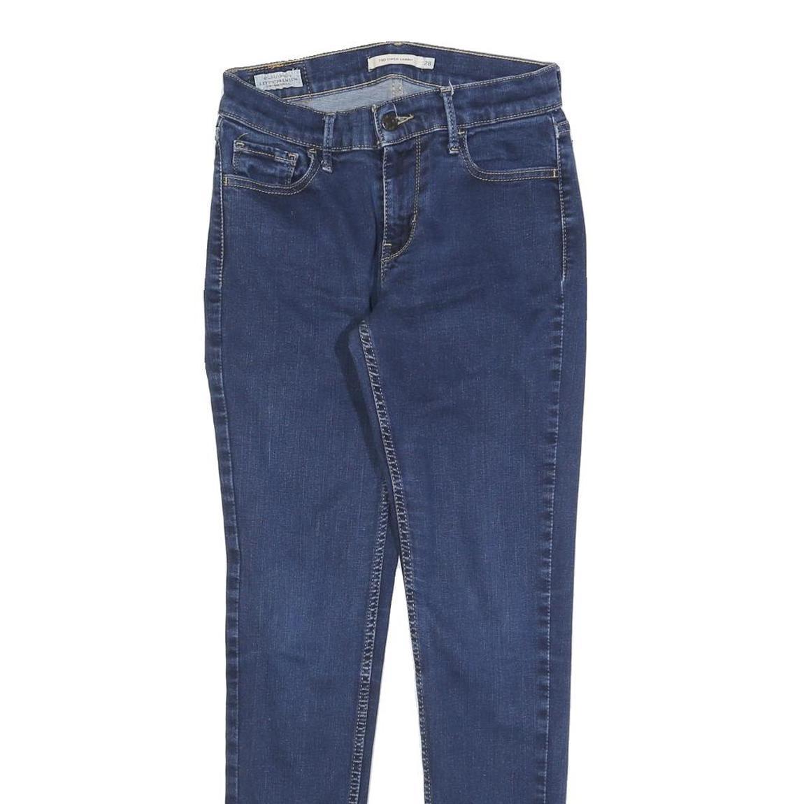 LEVI'S 710 Womens Jeans Blue Slim Skinny Denim Medium Wash W25 L28 Stretch