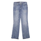 WRANGLER Womens Jeans Blue Regular Bootcut Denim Medium W29 L34 Embroidered