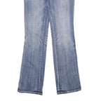 WRANGLER Womens Jeans Blue Regular Bootcut Denim Medium W29 L34 Embroidered