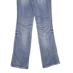 WRANGLER Womens Jeans Blue Regular Bootcut Denim Medium W29 L34 Embroidered