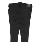 TRUE RELIGION Womens Black Slim Skinny Denim Dark W34 L28 Distressed Jeans