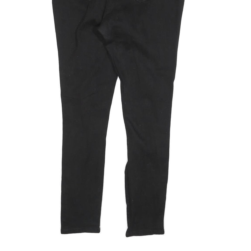 TRUE RELIGION Womens Black Slim Skinny Denim Dark W34 L28 Distressed Jeans