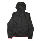 PUMA Womens Black & Pink Zip Hooded Jacket UK 14 Polyester Blend Lightweight