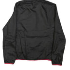 PUMA Womens Black & Pink Zip Hooded Jacket UK 14 Polyester Blend Lightweight