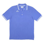 KAPPA Mens Blue Short Sleeve Plain Polo Shirt S Cotton Classic Sportswear