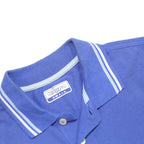 KAPPA Mens Blue Short Sleeve Plain Polo Shirt S Cotton Classic Sportswear
