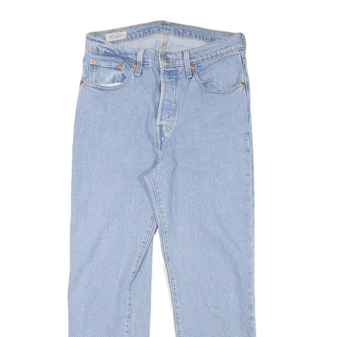 LEVI'S 501 Womens Jeans Blue Regular Straight Denim Light W26 L24 Classic Fit