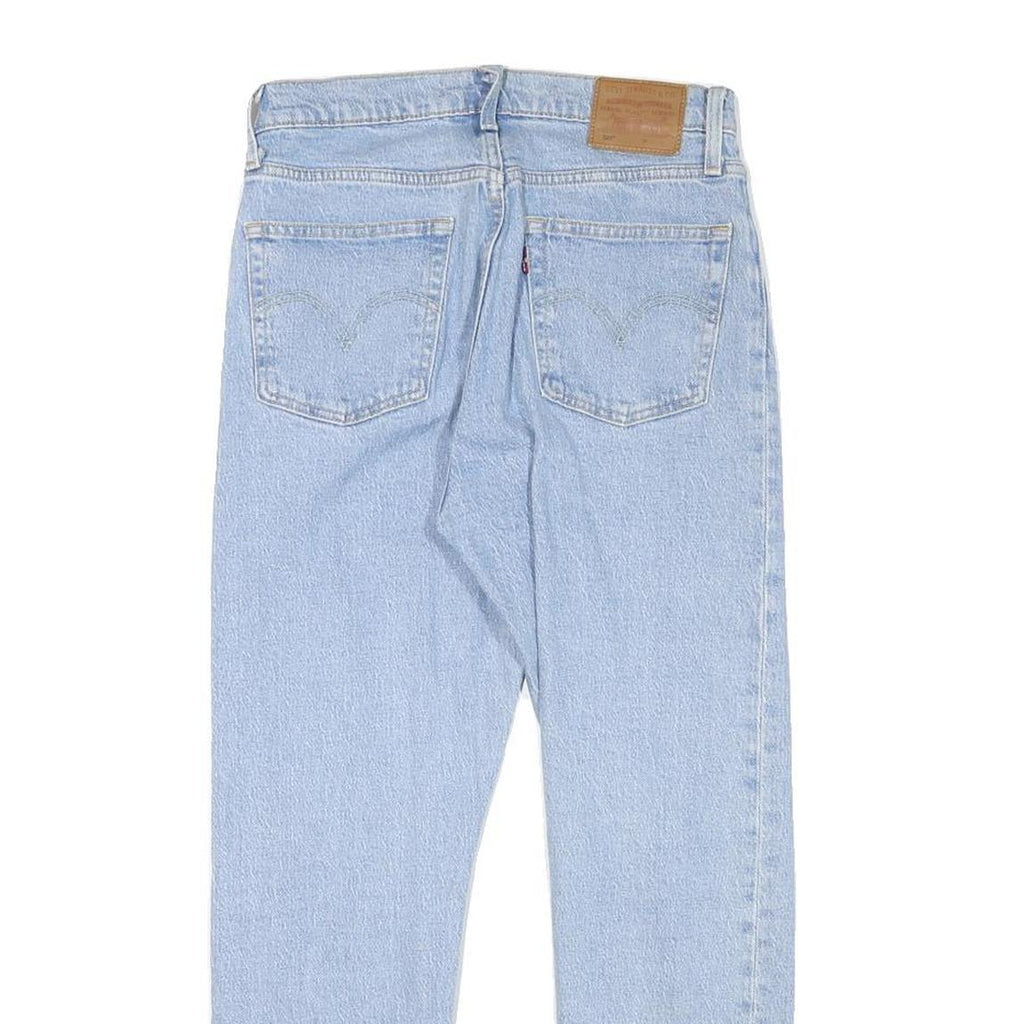 LEVI'S 501 Womens Jeans Blue Regular Straight Denim Light W26 L24 Classic Fit